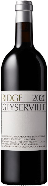 Ridge Geyserville 2020 - Summergate