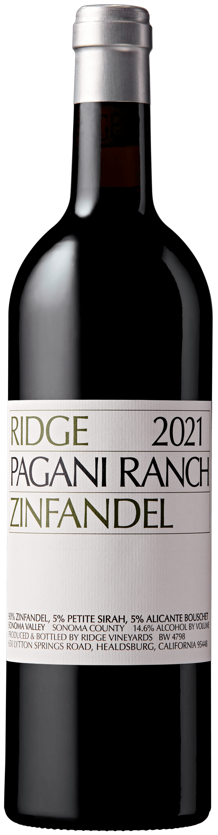 Ridge Pagani Ranch Zinfandel 2021 - Summergate