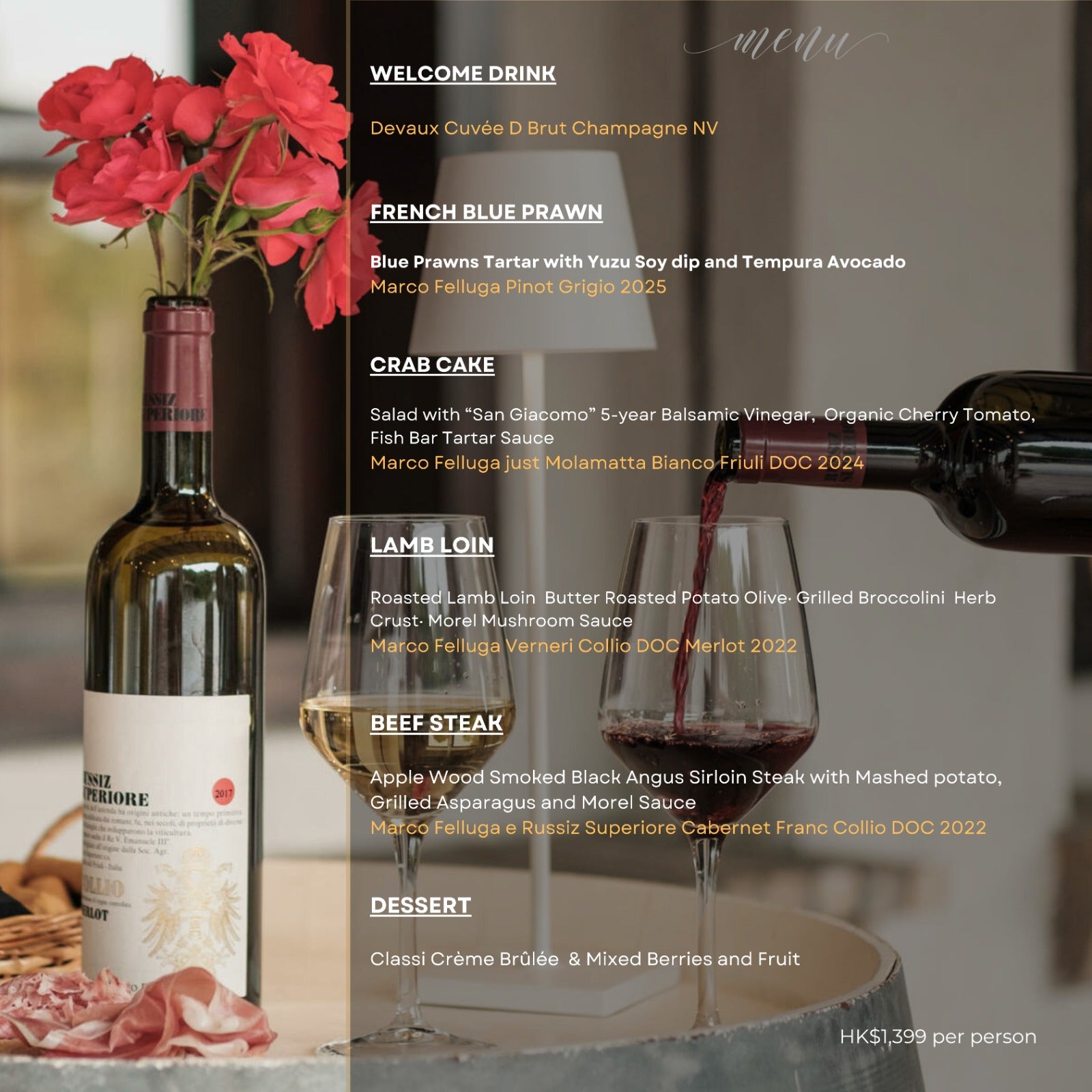 (9-Sep-2026) Marco Felluga & Russiz Superiore Wine Dinner @ JW Marriott