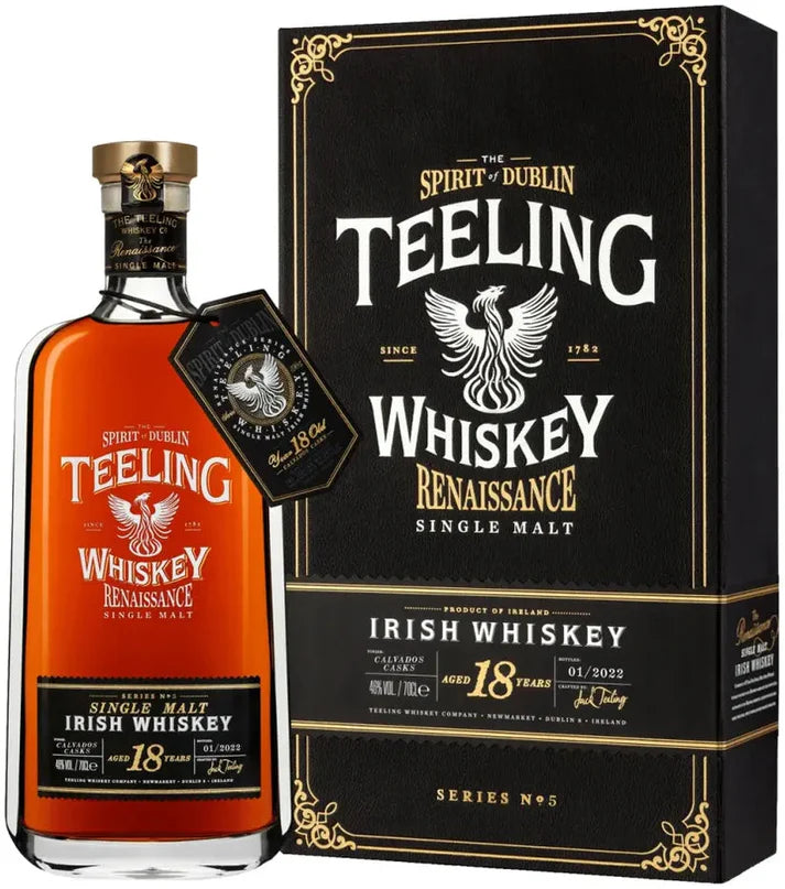 Teeling Renaissance Series No.5 18 Year Old Single Malt Irish Whiskey [Calvados Cask Finish] (700ml)